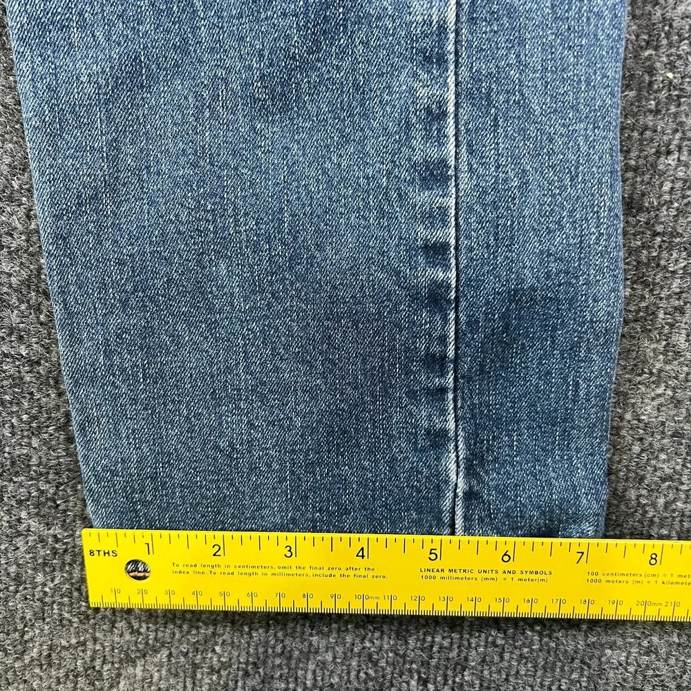 Levi's 505 Straight Jeans Mens 30x30.5 Blue Medium Wash Denim Stretch Mid Rise‎
